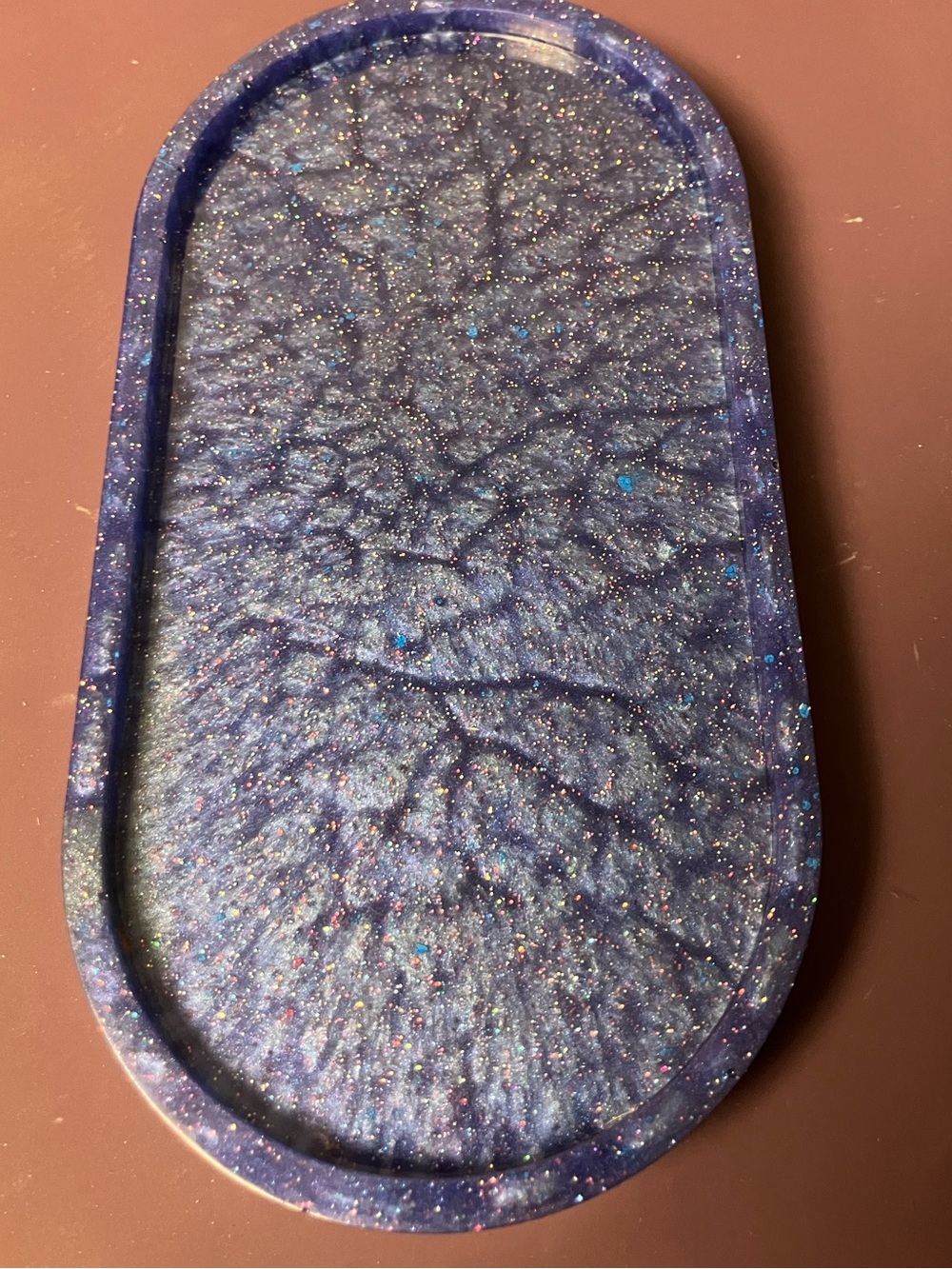Starry night trinket tray handmade